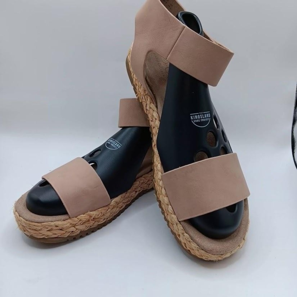 SOUL Naturalizer Shoes Womens Size 9.5M Pink Espadrille Platform Sandals Comfort